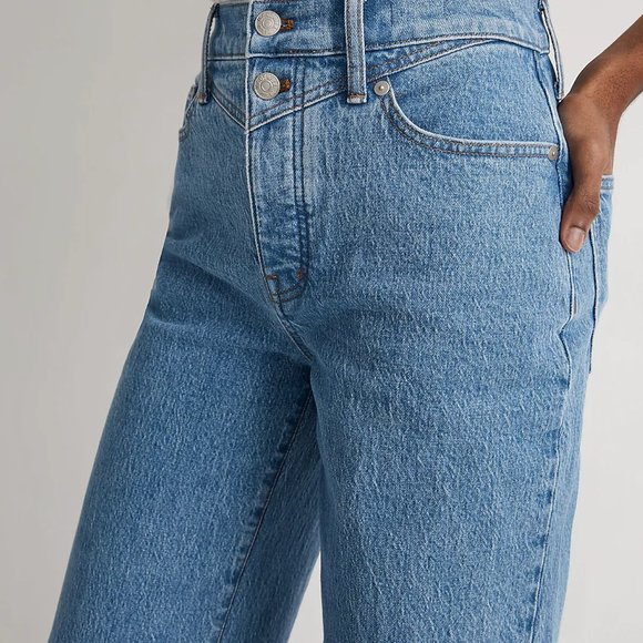 Madewell The Perfect Vintage Wide-Leg Jean in Harding Wash: Button-Fly Edition - Picture 2 of 16